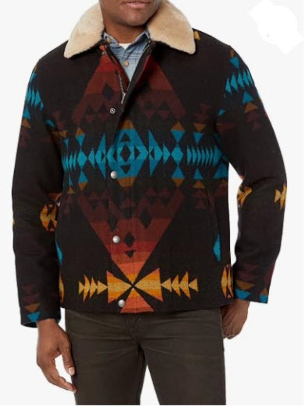 Men's Pendleton Silverton Wool Diamond Peak Coat - XL
